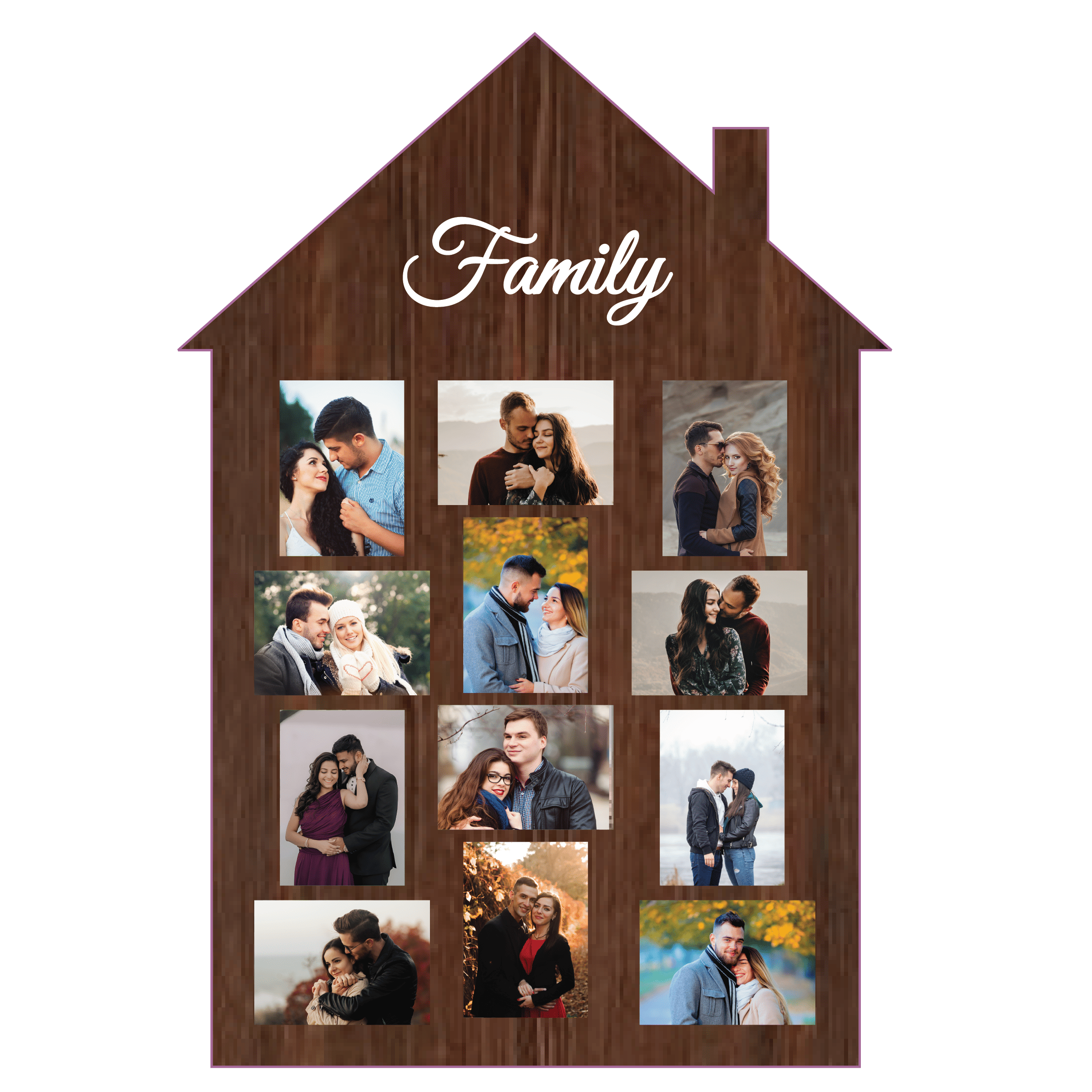 Wooden Family Photo Gift 